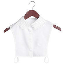 Load image into Gallery viewer, New Women Cotton Lace Fake Collar Blouse Detachable

