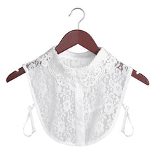 Load image into Gallery viewer, New Women Cotton Lace Fake Collar Blouse Detachable
