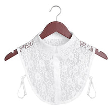 Load image into Gallery viewer, New Women Cotton Lace Fake Collar Blouse Detachable
