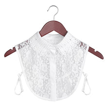 Load image into Gallery viewer, New Women Cotton Lace Fake Collar Blouse Detachable
