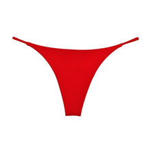 Load image into Gallery viewer, Thin Strap Cotton Thong Lingerie Sexy Solid Color Low Waist
