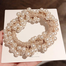 Load image into Gallery viewer, Ruoshui Woman Big Pearl Hair Ties Korean Style
