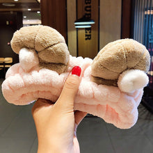 Load image into Gallery viewer, Wash Face Hair Holder Hairbands Coral Fleece
