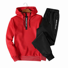 Load image into Gallery viewer, Men Clothing Set Sportswear Suit Autumn New Hoodies Sweatshirts Sporting Sets Men's Tracksuits Two Piece Hoodies+Pants 2pcs Sets
