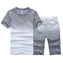 Load image into Gallery viewer, Tracksuit Male 2020 Men Clothing Sportswear Set Fitness Summer Print Men Shorts + T shirt Men's Suit 2 Pieces Sets Plus Size 4XL
