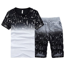 Load image into Gallery viewer, Tracksuit Male 2020 Men Clothing Sportswear Set Fitness Summer Print Men Shorts + T shirt Men's Suit 2 Pieces Sets Plus Size 4XL
