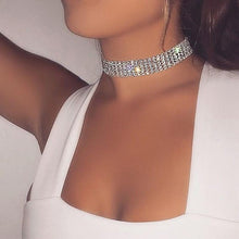 Load image into Gallery viewer, NEW Crystal Rhinestone Choker Necklace Women
