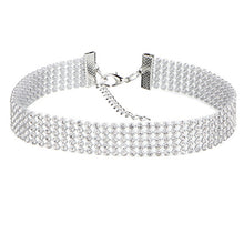 Load image into Gallery viewer, NEW Crystal Rhinestone Choker Necklace Women
