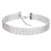 Load image into Gallery viewer, NEW Crystal Rhinestone Choker Necklace Women
