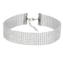 Load image into Gallery viewer, NEW Crystal Rhinestone Choker Necklace Women
