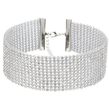 Load image into Gallery viewer, NEW Crystal Rhinestone Choker Necklace Women
