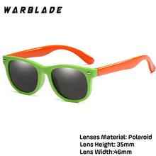 Load image into Gallery viewer, WarBlade New Kids Polarized Sunglasses TR90 Boys Girls Sun Glasses Silicone Safety  Glasses Gift For Children Baby UV400 Eyewear
