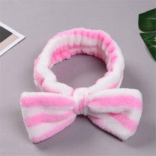 Load image into Gallery viewer, New Letter "OMG" Coral Fleece Soft Bow Headbands for women
