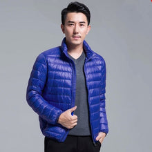Load image into Gallery viewer, Men's All-Season Ultra Lightweight Packable Down Jacket Water and Wind-Resistant Breathable Coat Big Size Men Hoodies Jackets

