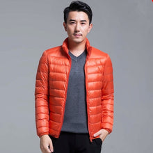 Load image into Gallery viewer, Men's All-Season Ultra Lightweight Packable Down Jacket Water and Wind-Resistant Breathable Coat Big Size Men Hoodies Jackets
