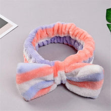 Load image into Gallery viewer, New Letter "OMG" Coral Fleece Soft Bow Headbands for women
