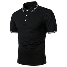 Load image into Gallery viewer, Men Polo Men Shirt Short Sleeve Polo Shirt Contrast Color Summer Streetwear
