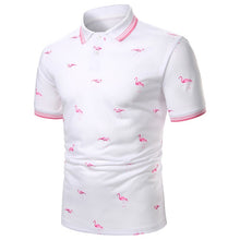 Load image into Gallery viewer, Men Polo Men Shirt Short Sleeve Polo Shirt Contrast Color Summer Streetwear
