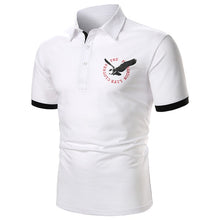 Load image into Gallery viewer, Men Polo Men Shirt Short Sleeve Polo Shirt Contrast Color Summer Streetwear
