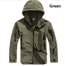 Load image into Gallery viewer, Men Winter Thermal Fleece US Military Tactical Jacket Outdoors Sports Hooded Coat Hiking Hunting Combat Camping Army Soft Shell
