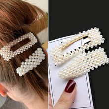 Load image into Gallery viewer, Handmade Pearls Hair Clips for Women Fashion
