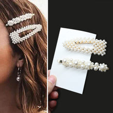 Load image into Gallery viewer, Handmade Pearls Hair Clips for Women Fashion
