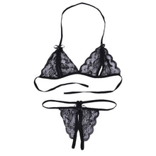 Load image into Gallery viewer, Sexy Lace Leopard Print Pajamas
