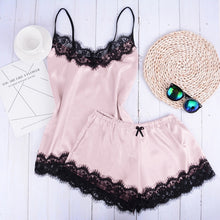 Load image into Gallery viewer, Sexy Lace Leopard Print Pajamas
