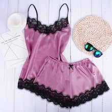 Load image into Gallery viewer, Sexy Lace Leopard Print Pajamas
