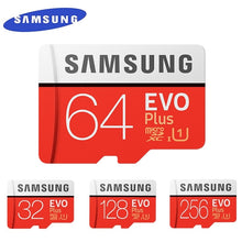 Load image into Gallery viewer, SAMSUNG EVO+  Micro SD 32G SDHC 80mb/s Grade Class10 Memory Card C10 UHS-I TF/SD Cards Trans Flash SDXC 64GB 128GB for shipping
