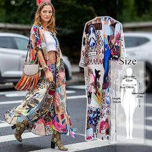 Load image into Gallery viewer, Embroidery Kaftan Tunic Cover up Swimsuit
