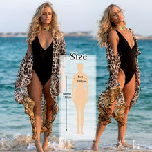 Load image into Gallery viewer, Embroidery Kaftan Tunic Cover up Swimsuit
