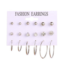 Load image into Gallery viewer, EN 12 Pairs Flower Women'S Earrings Set
