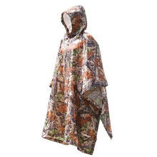 Load image into Gallery viewer, 3 in 1 Raincoat Backpack Rain Cover Rain Coat Hood Hiking Cycling Rain Cover Poncho Raincoat Waterproof Outdoor Camping Tent Mat

