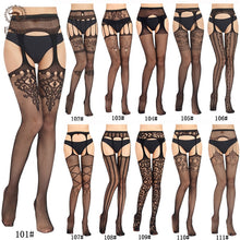 Load image into Gallery viewer, Woman Sexy Lingerie Pantyhose Erotic Stockings Mesh Open Crotch Fishnet
