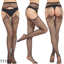 Load image into Gallery viewer, Woman Sexy Lingerie Pantyhose Erotic Stockings Mesh Open Crotch Fishnet
