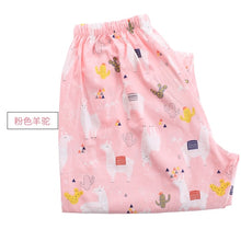 Load image into Gallery viewer, Sleep Bottoms Women Printed Kawaii Summer Cotton Comfortable Breathable Loose Pajama Pants
