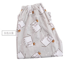 Load image into Gallery viewer, Sleep Bottoms Women Printed Kawaii Summer Cotton Comfortable Breathable Loose Pajama Pants

