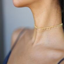 Load image into Gallery viewer, Pearl Bead Chain Choker Necklace
