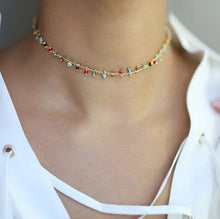 Load image into Gallery viewer, Pearl Bead Chain Choker Necklace
