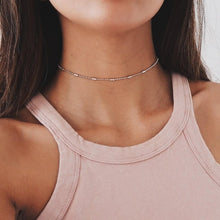 Load image into Gallery viewer, Pearl Bead Chain Choker Necklace
