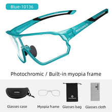 Load image into Gallery viewer, ROCKBROS Photochromic Bike Glasses Bicycle UV400 Sports Sunglasses for Men Women Anti Glare Lightweight Hiking Cycling Glasses
