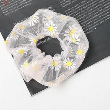 Load image into Gallery viewer, Sweet Embroidery Flowers Mesh Scrunchies Women
