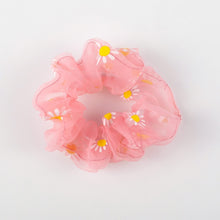 Load image into Gallery viewer, Sweet Embroidery Flowers Mesh Scrunchies Women
