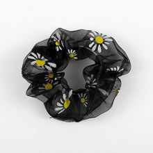 Load image into Gallery viewer, Sweet Embroidery Flowers Mesh Scrunchies Women
