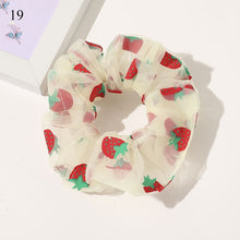 Load image into Gallery viewer, Sweet Embroidery Flowers Mesh Scrunchies Women
