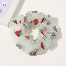 Load image into Gallery viewer, Sweet Embroidery Flowers Mesh Scrunchies Women
