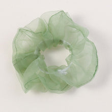 Load image into Gallery viewer, Sweet Embroidery Flowers Mesh Scrunchies Women
