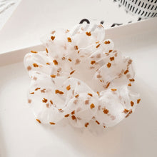Load image into Gallery viewer, Sweet Embroidery Flowers Mesh Scrunchies Women
