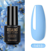 Load image into Gallery viewer, ROSALIND Nail Polish Red Nude Series Polish All For Manicure Nails Art Semi Permanent Gel UV LED Soff Off Hybrid Varnishes
